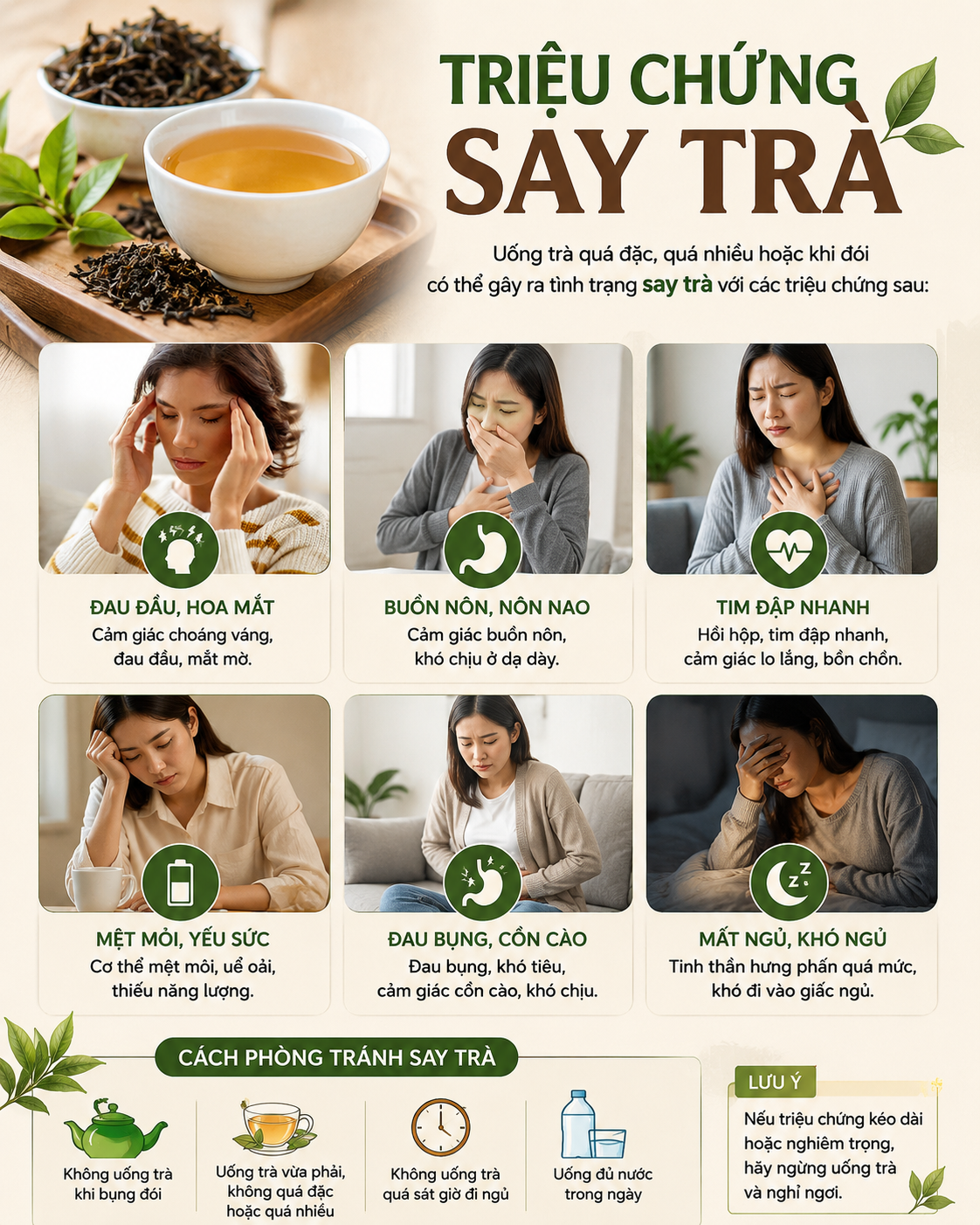 triệu chứng say trà