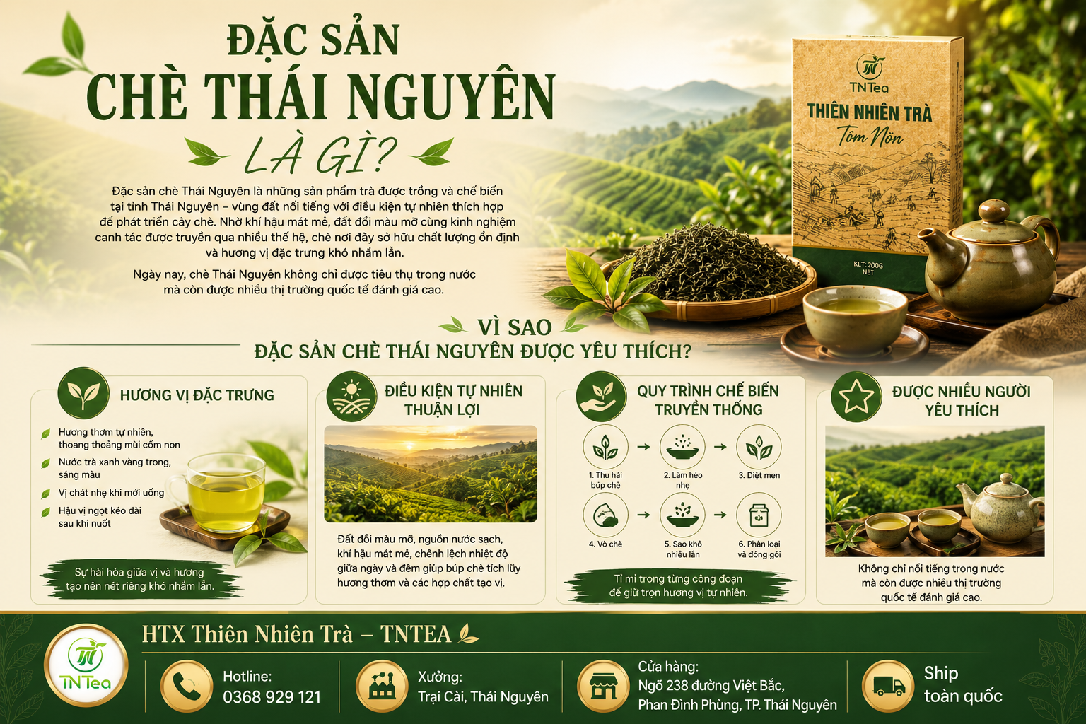 Đặc sản chè Thái Nguyên là gì và vì sao được yêu thích