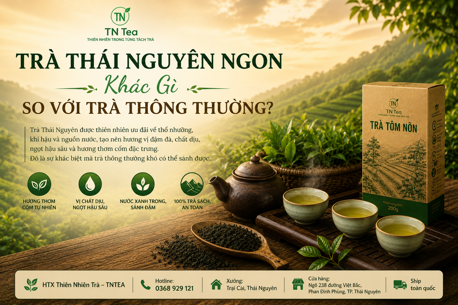 Trà Thái Nguyên Ngon Khác Gì So Với Trà Thông Thường