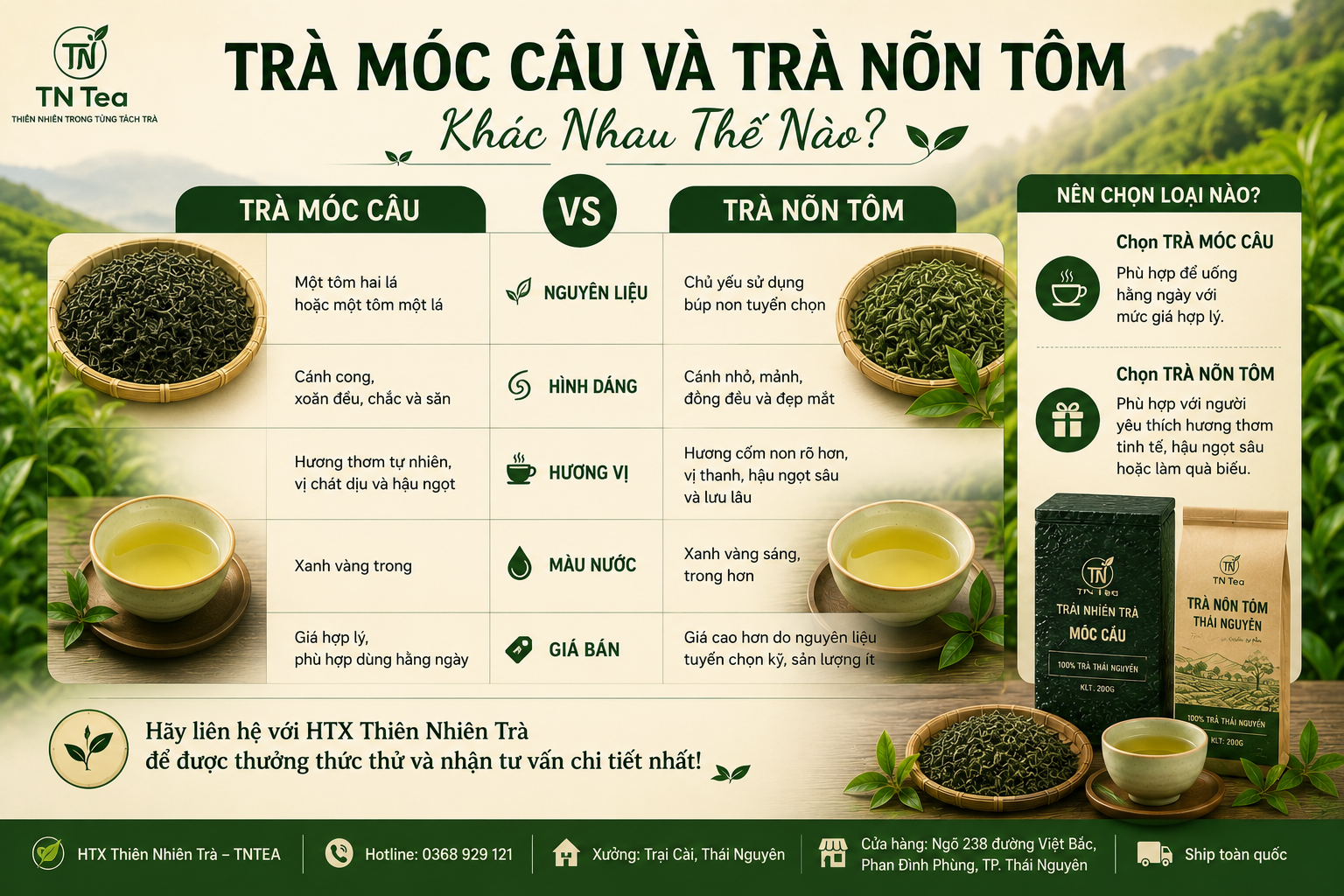 rà Móc Câu Và Trà Nõn Tôm