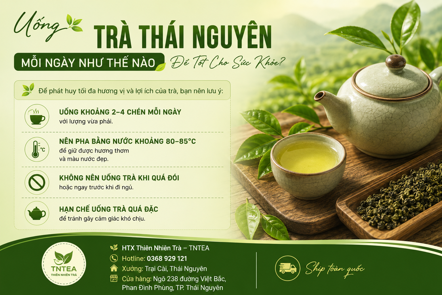 Uống Trà Thái Nguyên Mỗi Ngày Như Thế Nào Để Tốt Cho Sức Khỏe