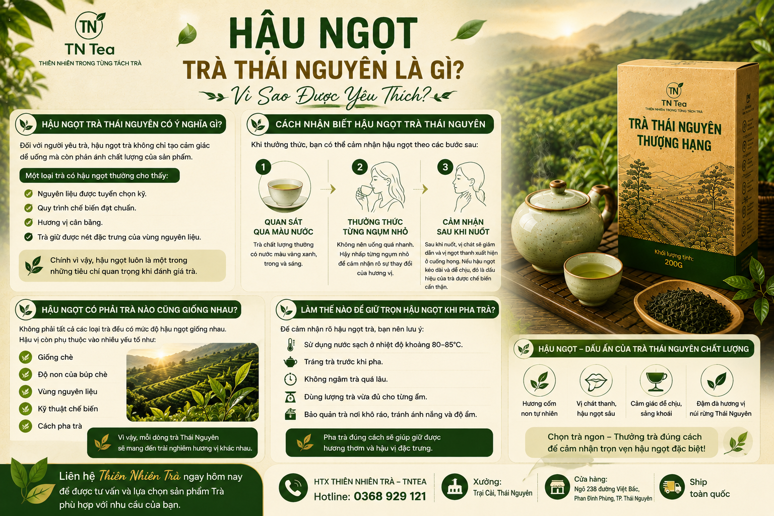 Cách Nhận Biết Hậu Ngọt Trà Thái Nguyên
