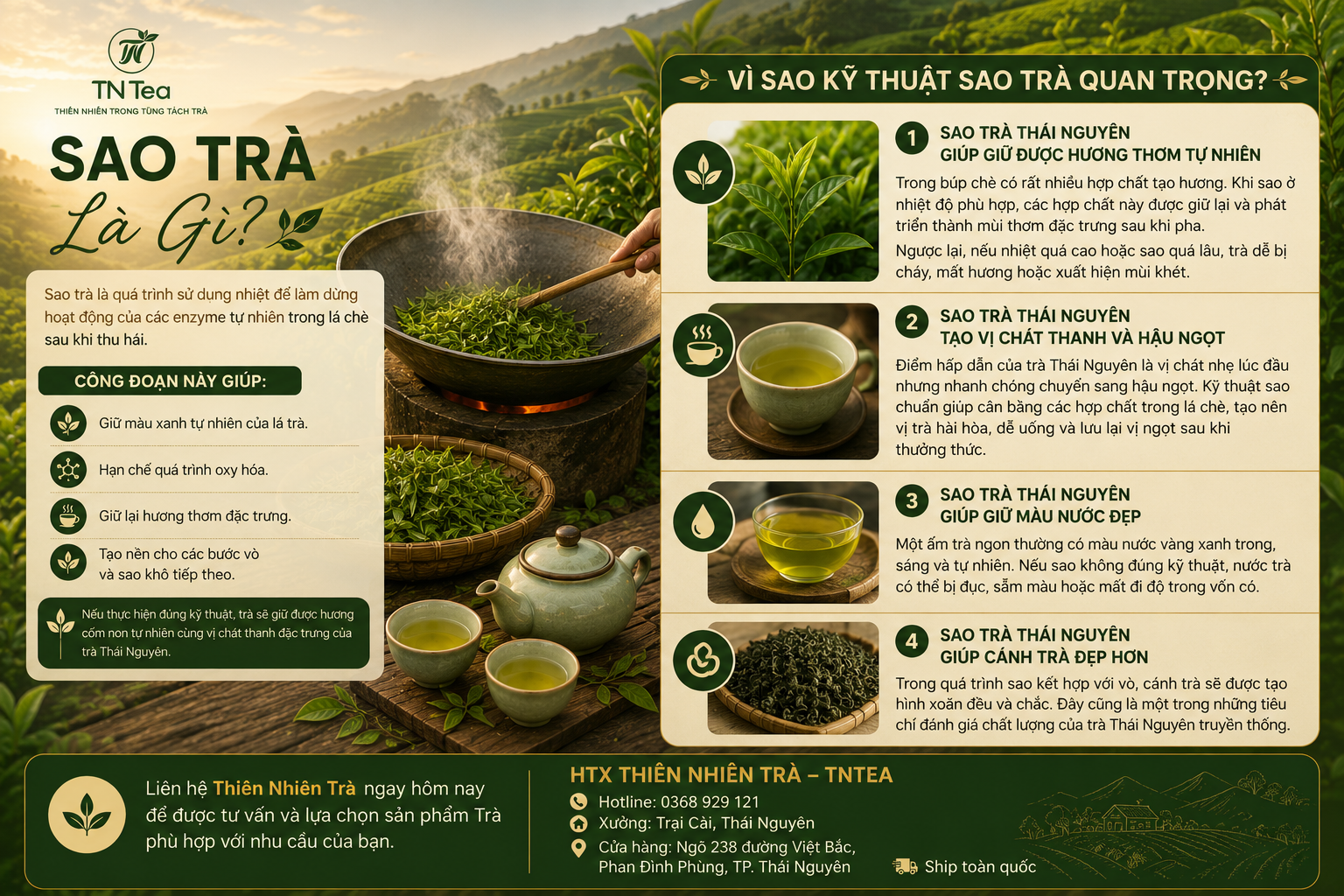 Vì Sao Kỹ Thuật Sao Trà Quan Trọng