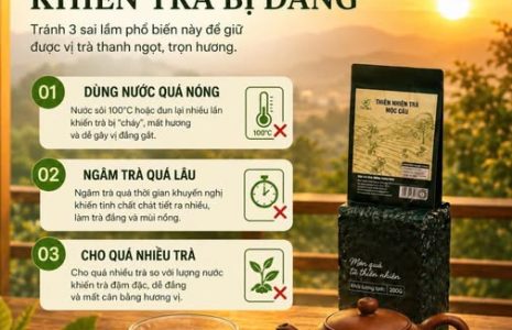 sai lầm khi pha trà